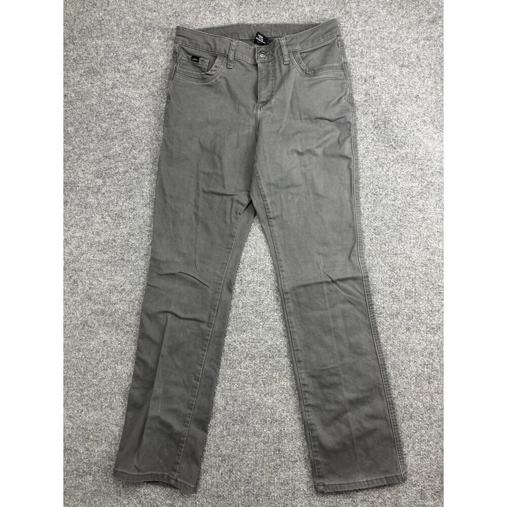 Kuhl Jeans Womens 8 Gray‎ Straight Adjustable Waist Stretch Denim Casual Outdoor